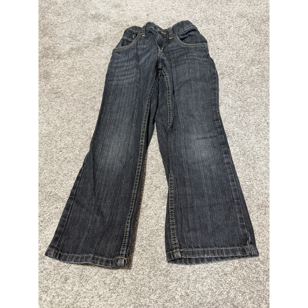 Wrangler Jeans Boys 8 Blue Straight Youth Kids Pants Dark Wash